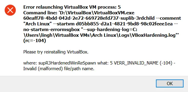 vboxsup报错